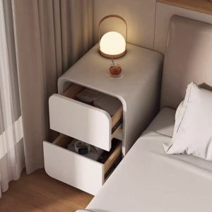 small bedside cabinet, light luxury home bedroom solid wood gap cabinet