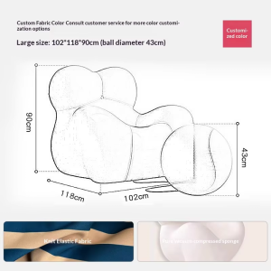 Full Compression Sponge Lazy Sofa Italian Nordic Style Leisure Single Chair Home Furniture auto draft