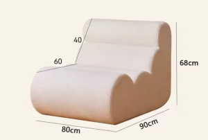 Vacuum Compression Lazy Sofa Nordic Style Suede Upholstery Removable Cover L-shape Single Full Sponge auto draft